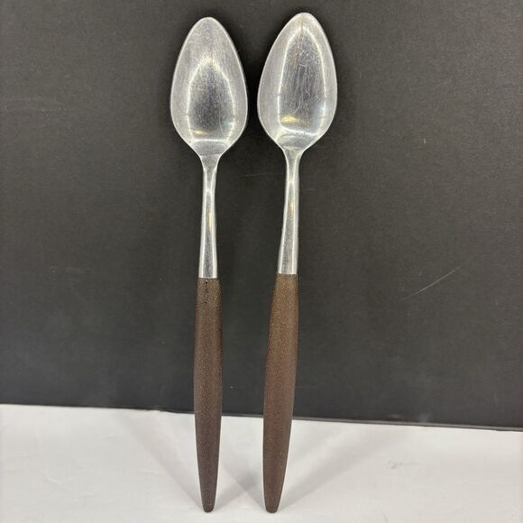 American Tempo MCM Various Piece Flatware/Serving Composite Wood Stainless Japan - Picture 3 of 16